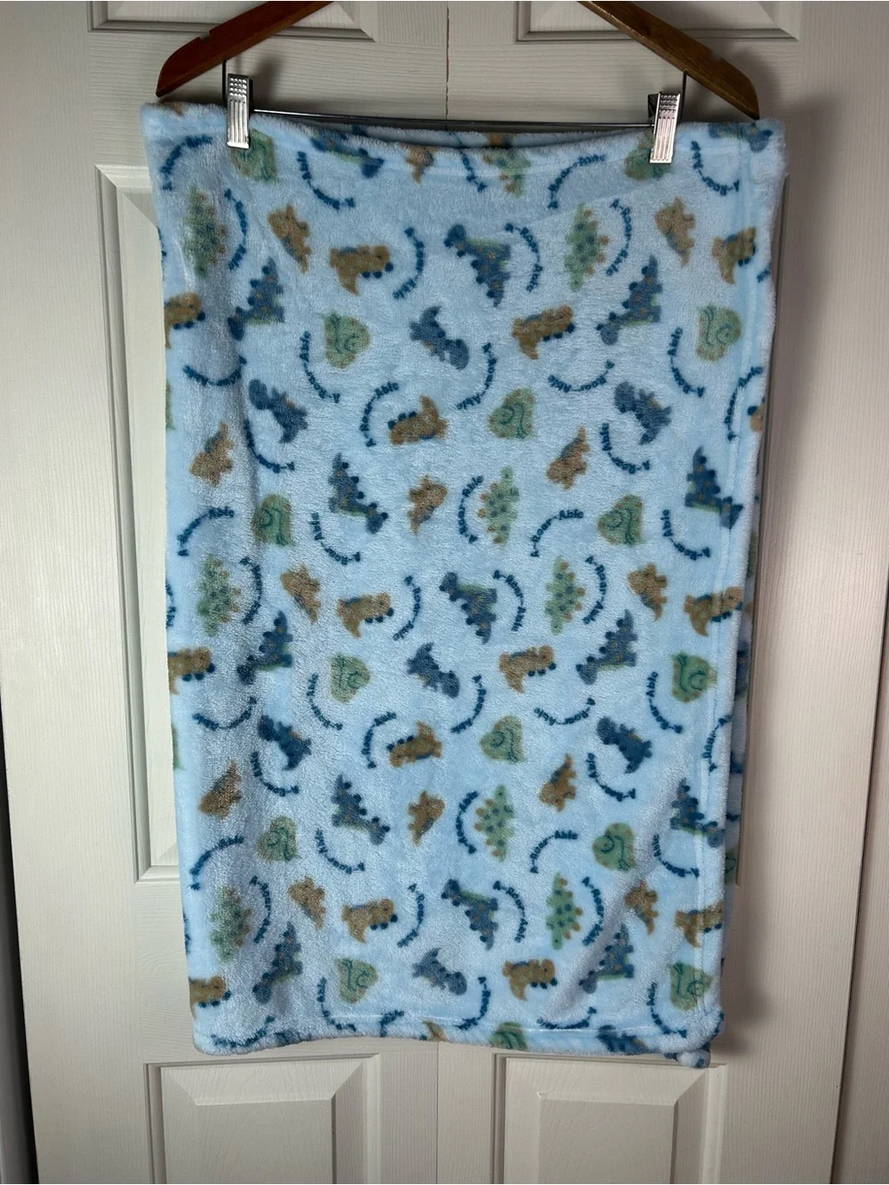Duck Duck Goose Blue Dinosaur Baby Blanket Green A Roar Able Lovey